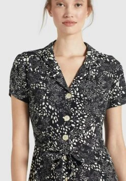 Khujo GoyaAbito A CamiciaSchwarz Weiß Gemustert Donna Vestiti KH121C0CX-Q11 -Khujo Negozio di alimentari 051c340e9bbc46bfa39a80e27732d9e7