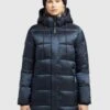 Khujo Word SatinCappotto InvernaleDunkelblau Donna Cappotti KH121U157-K11