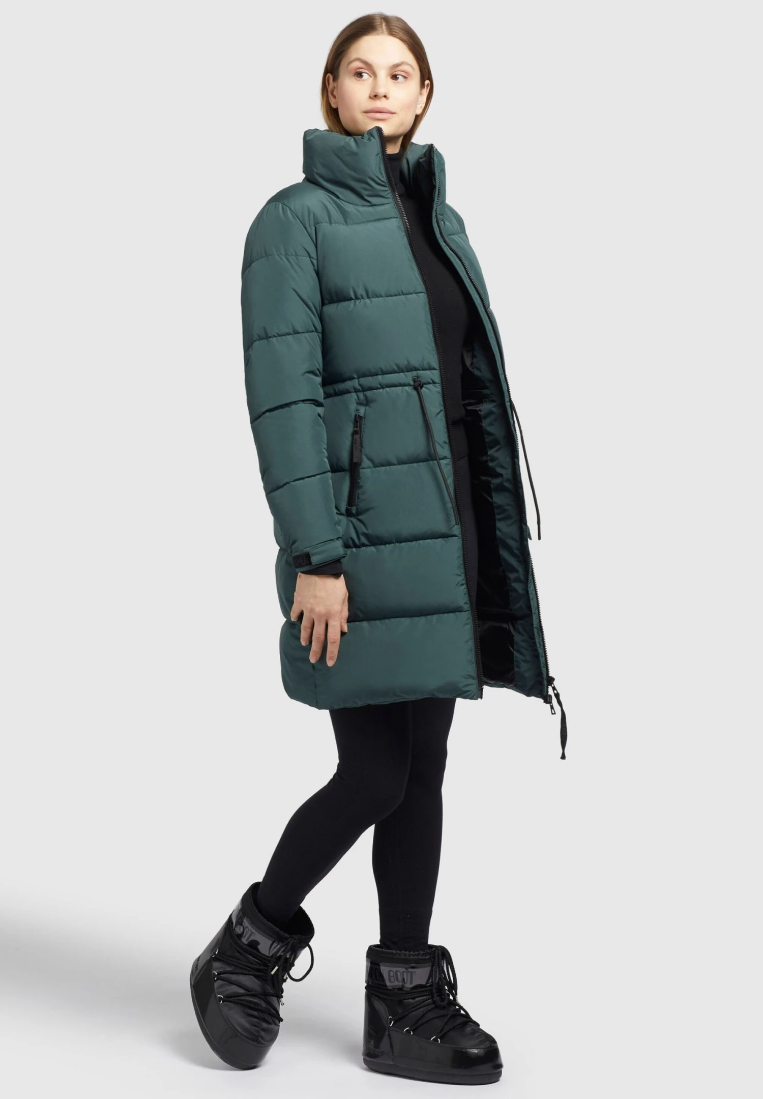 Khujo AureaCappotto InvernaleBlaugrün Donna Cappotti KH121U1BA-M11 2 Khujo AureaCappotto InvernaleBlaugrün Donna Cappotti KH121U1BA-M11 - immagine 2