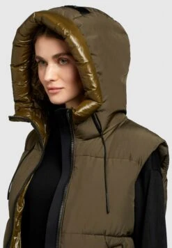 Khujo LynnSmanicatoDunkel Khaki Donna Giacche E Blazer KH121U1CD-M12 -Khujo Negozio di alimentari 1ad576de90914b6c88c72dd8617822e1