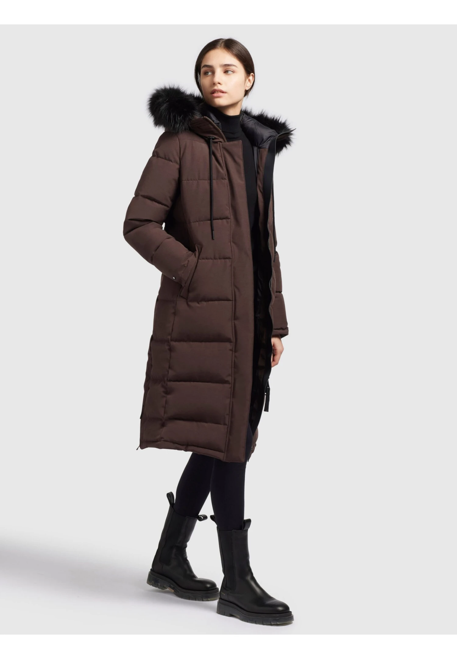 Khujo TaniCappotto InvernaleDunkelbraun Donna Cappotti KH121U1BC-O11 7 Khujo TaniCappotto InvernaleDunkelbraun Donna Cappotti KH121U1BC-O11 - immagine 7