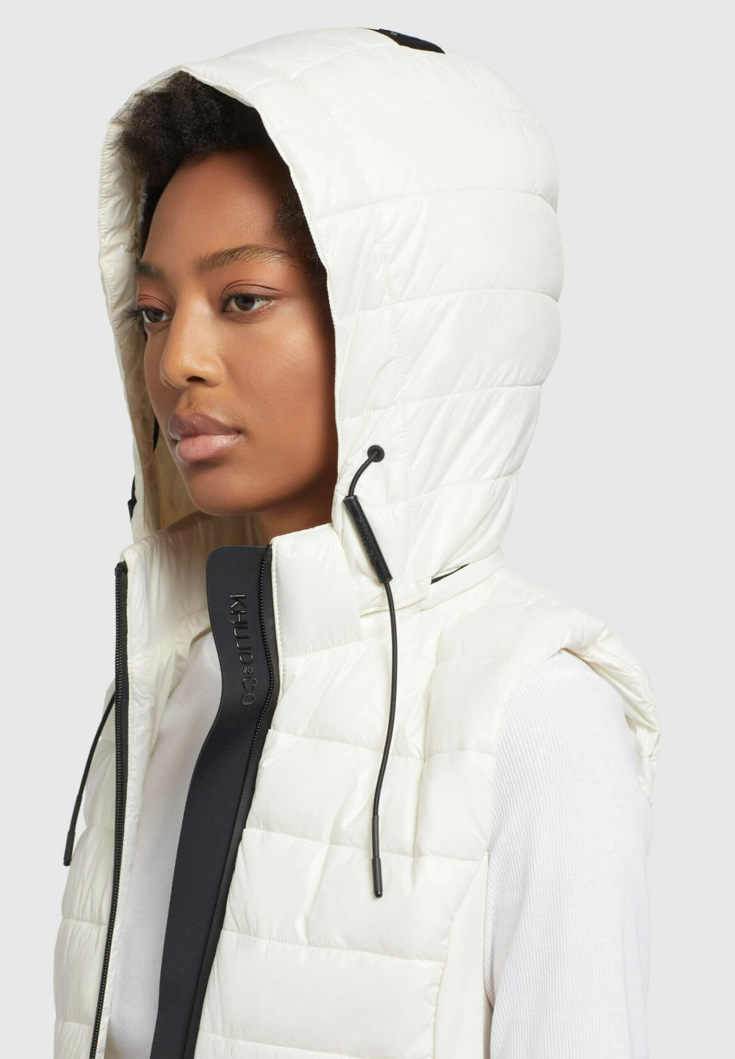 Khujo Fabia Shiny - Smanicato - Weiß 5 Khujo Fabia Shiny - Smanicato - Weiß - immagine 5