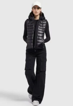 Khujo Fabia ShinySmanicatoSchwarz Donna Giacche E Blazer KH121U18F-Q11 -Khujo Negozio di alimentari 2fd87d6d29de48bc9ea621c052c10b88