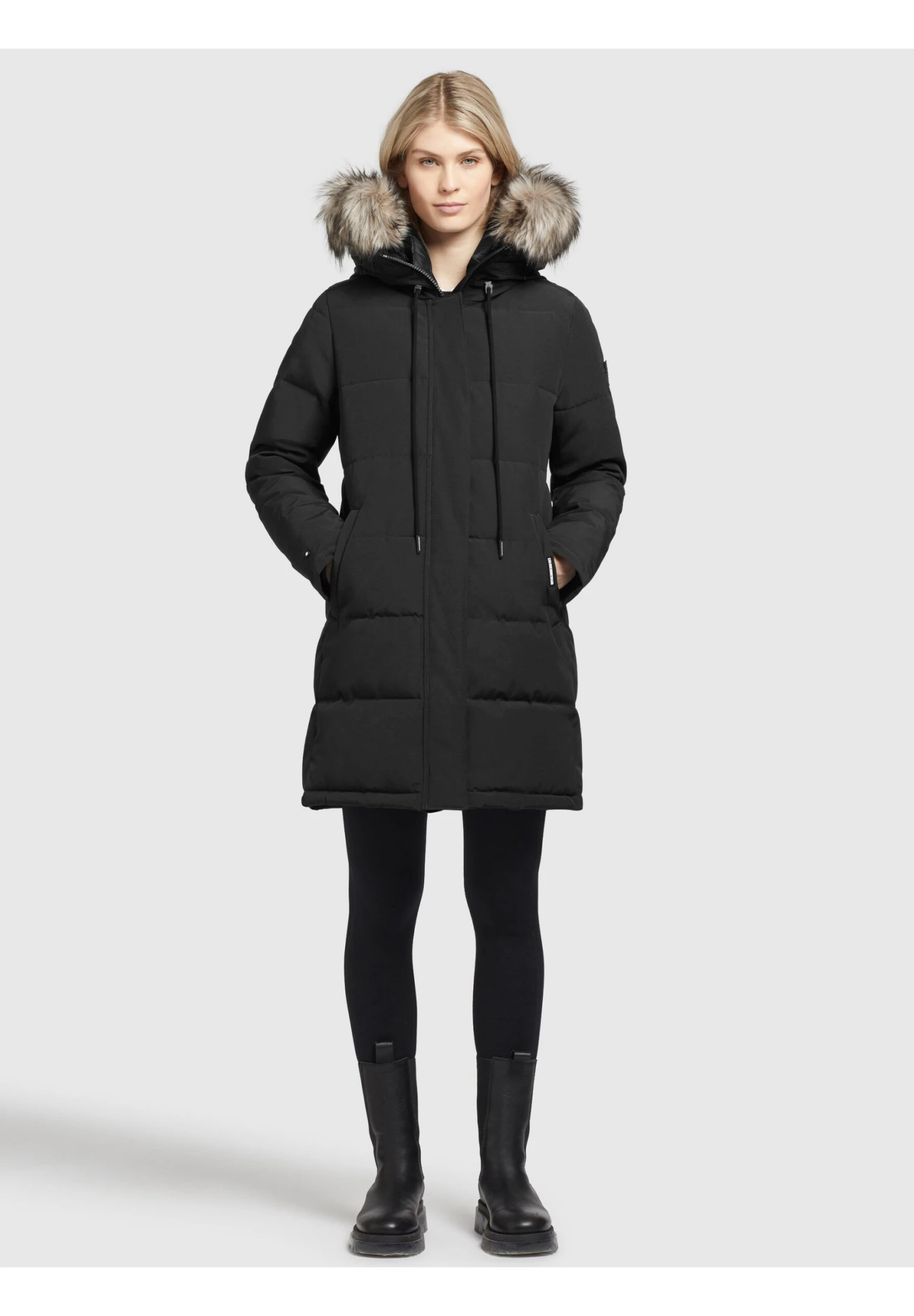 Khujo ClorenCappotto InvernaleSchwarz Donna Cappotti KH121U158-Q11 5 Khujo ClorenCappotto InvernaleSchwarz Donna Cappotti KH121U158-Q11 - immagine 5