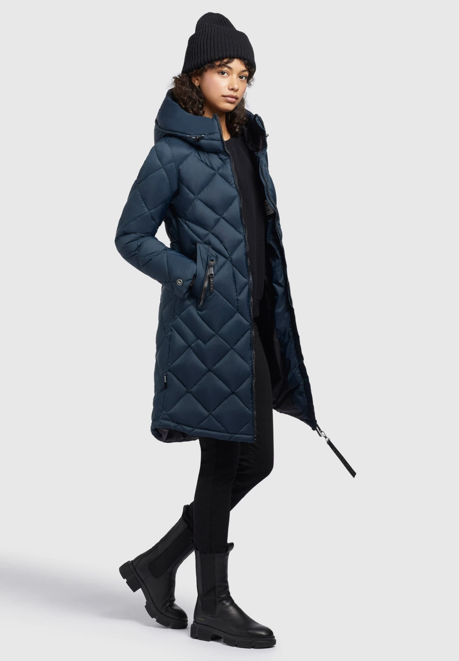 Khujo ZaritaCappotto InvernaleDunkelblau Donna Cappotti KH121U1B4-K11 7 Khujo ZaritaCappotto InvernaleDunkelblau Donna Cappotti KH121U1B4-K11 - immagine 7
