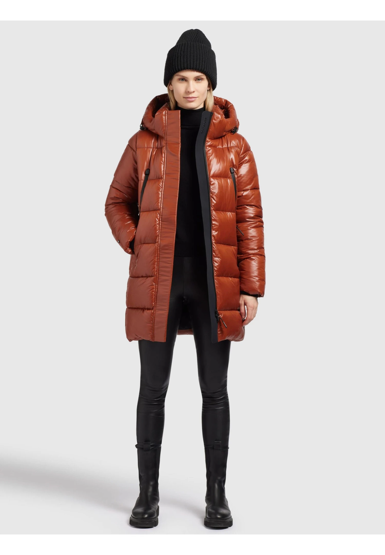 Khujo Cardi ShinyCappotto InvernaleRotbraun Donna Cappotti KH121U1AE-O11 2 Khujo Cardi ShinyCappotto InvernaleRotbraun Donna Cappotti KH121U1AE-O11 - immagine 2