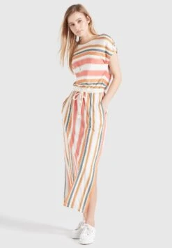 Khujo DoreenVestito LungoMehrfarbig Gestreift Donna Vestiti KH121C0DM-A12 -Khujo Negozio di alimentari 53d27abb021a4d18841d9cdd443c7b77