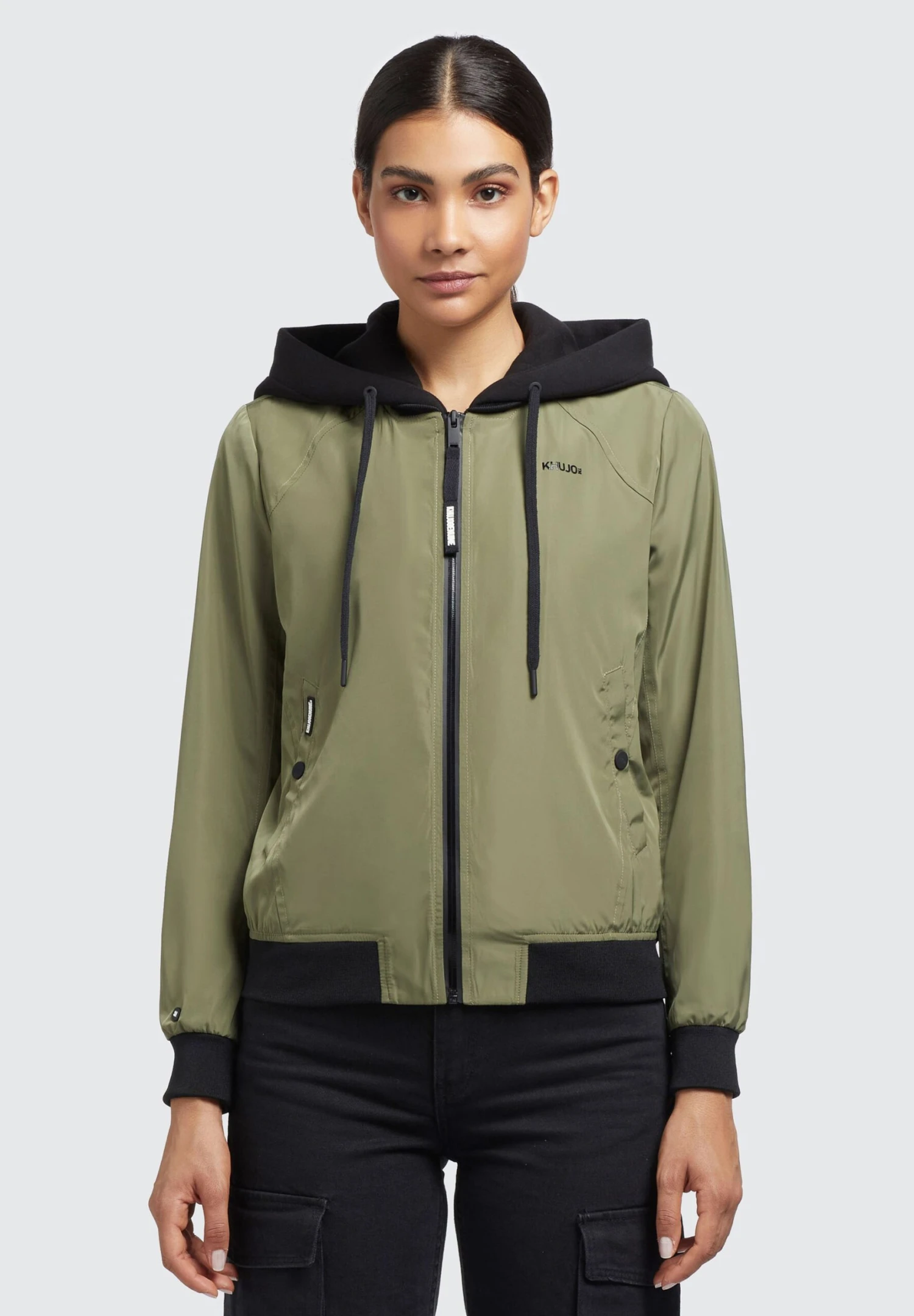 Khujo PerseeGiacca Da Mezza StagioneOlivgrün Donna Giacche E Blazer KH121U18Z-N11 1 Khujo PerseeGiacca Da Mezza StagioneOlivgrün Donna Giacche E Blazer KH121U18Z-N11