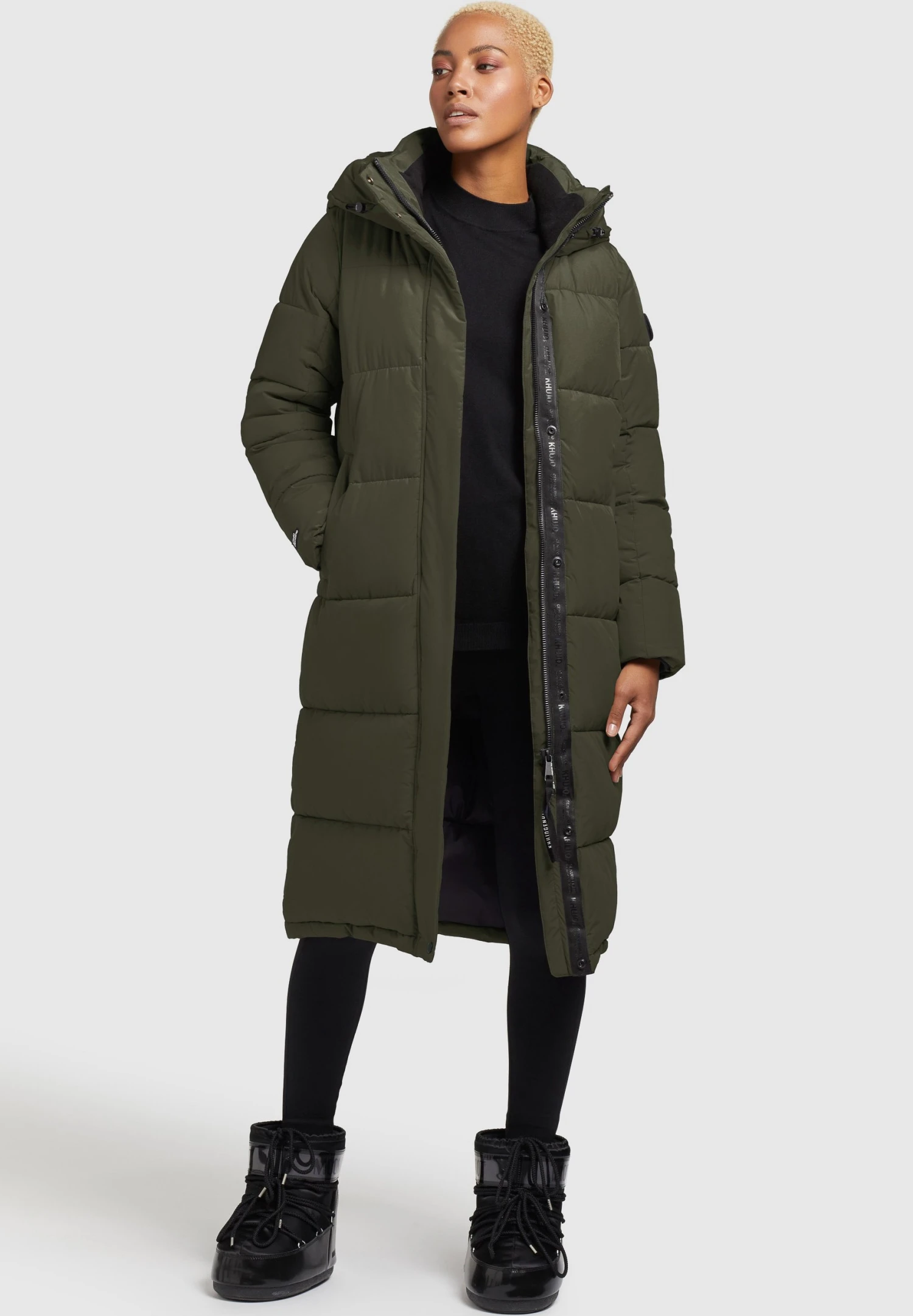 Khujo TioneCappotto InvernaleDunkelgrün Donna Cappotti KH121U16G-M11 2 Khujo TioneCappotto InvernaleDunkelgrün Donna Cappotti KH121U16G-M11 - immagine 2