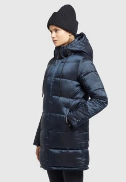 Khujo Word SatinCappotto InvernaleDunkelblau Donna Cappotti KH121U157-K11 -Khujo Negozio di alimentari 68ee7a302686407c87c6e082c2abf570