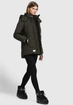 Khujo EuniceCappotto InvernaleDunkeloliv Donna Cappotti KH121U168-N11 -Khujo Negozio di alimentari 6b396b4bc595446abbf8be22a0a41abd