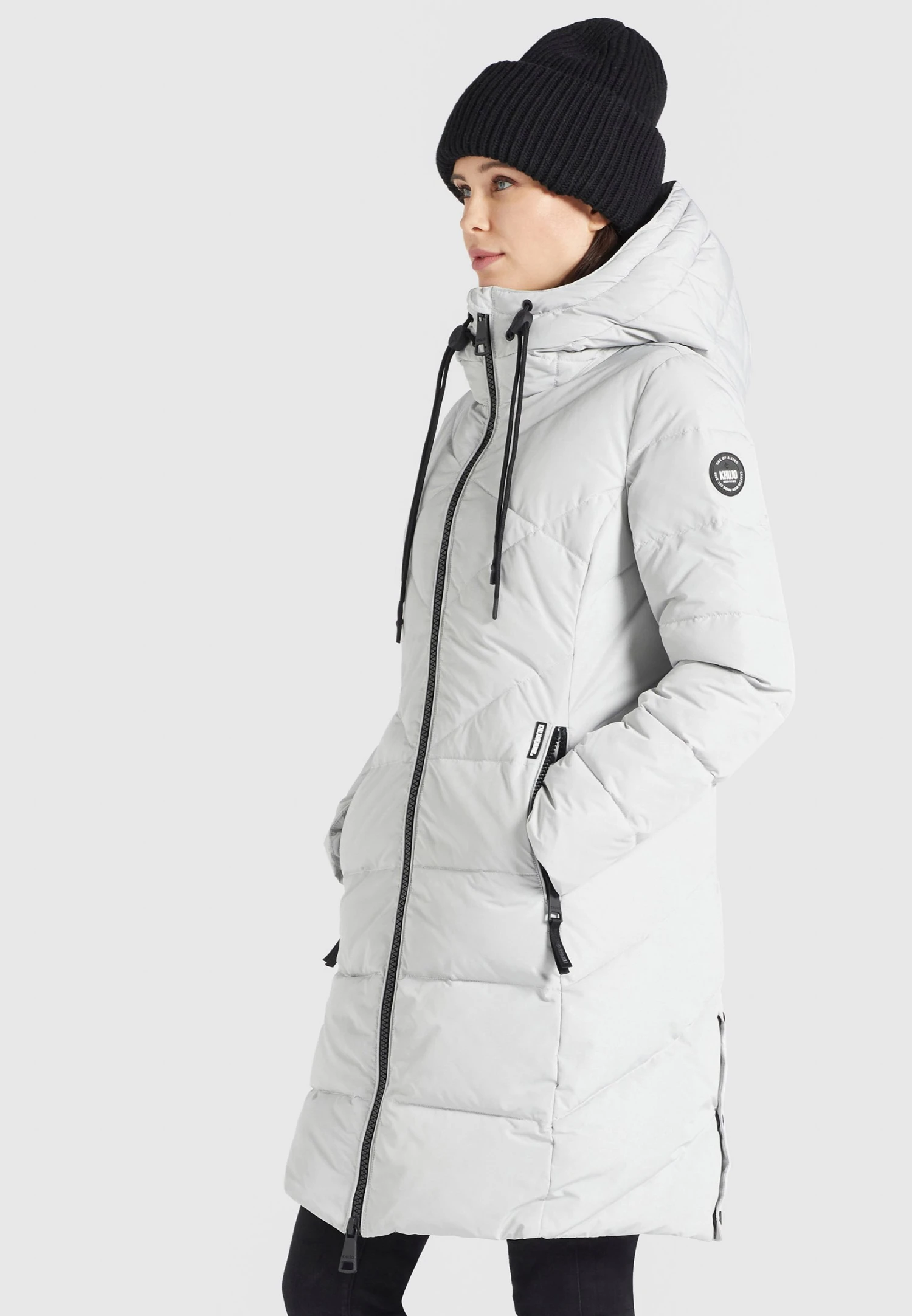 Khujo Elessa2Cappotto InvernaleHellgrau Donna Cappotti KH121U103-C11 5 Khujo Elessa2Cappotto InvernaleHellgrau Donna Cappotti KH121U103-C11 - immagine 5