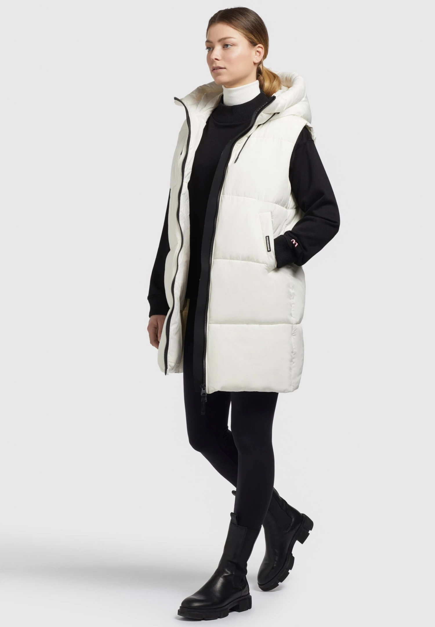 Khujo LynnSmanicatoNaturweiß Donna Giacche E Blazer KH121U1CD-A11 7 Khujo LynnSmanicatoNaturweiß Donna Giacche E Blazer KH121U1CD-A11 - immagine 7