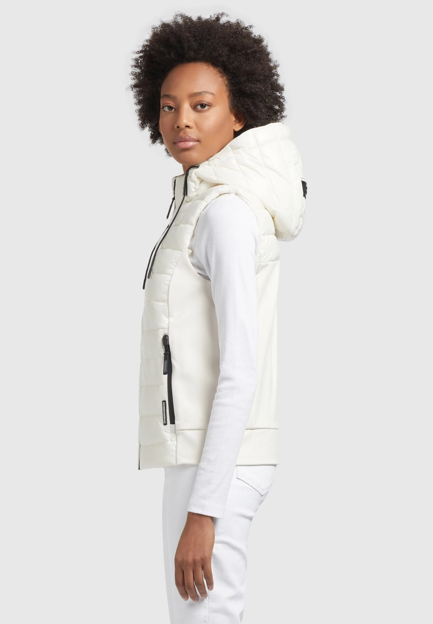 Khujo Fabia Shiny - Smanicato - Weiß 4 Khujo Fabia Shiny - Smanicato - Weiß - immagine 4