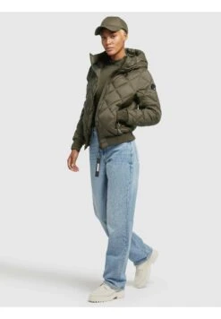 Khujo SarabiGiacca InvernaleKhaki Donna Giacche E Blazer KH122T0DT-N11 -Khujo Negozio di alimentari 855c01fe45a24459aacd7c9aaba4ba97