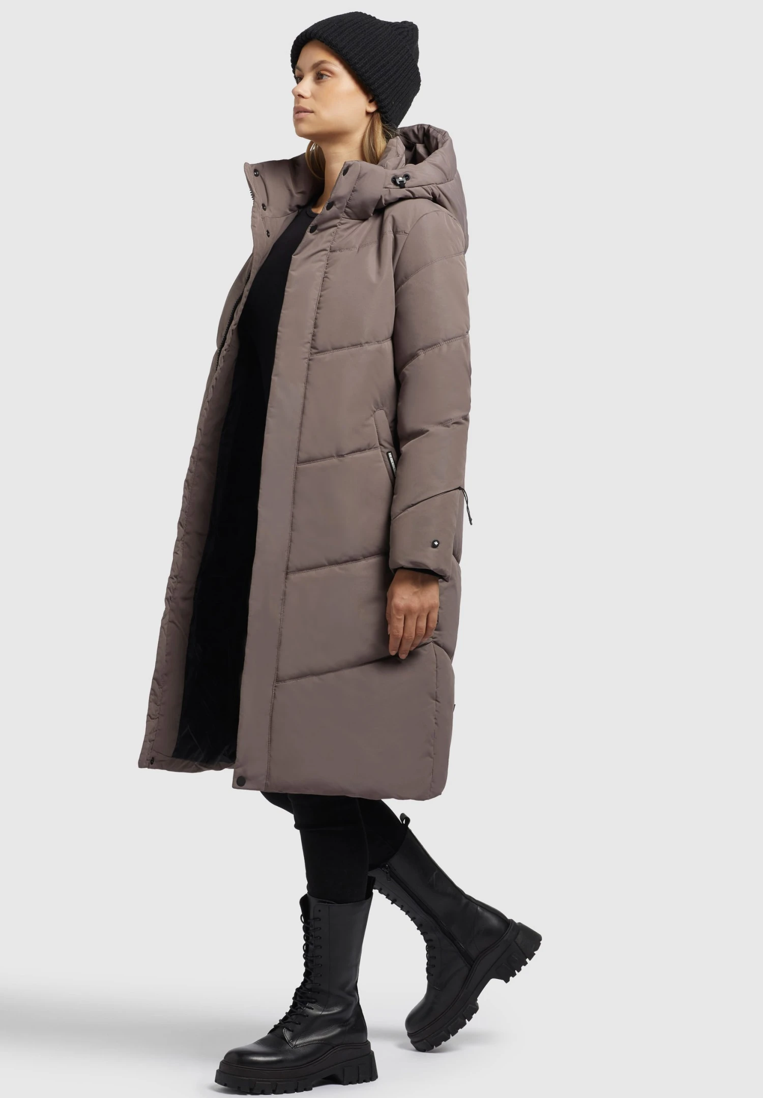 Khujo TorinoCappotto InvernaleTaupe Donna Cappotti KH121U19N-C11 7 Khujo TorinoCappotto InvernaleTaupe Donna Cappotti KH121U19N-C11 - immagine 7