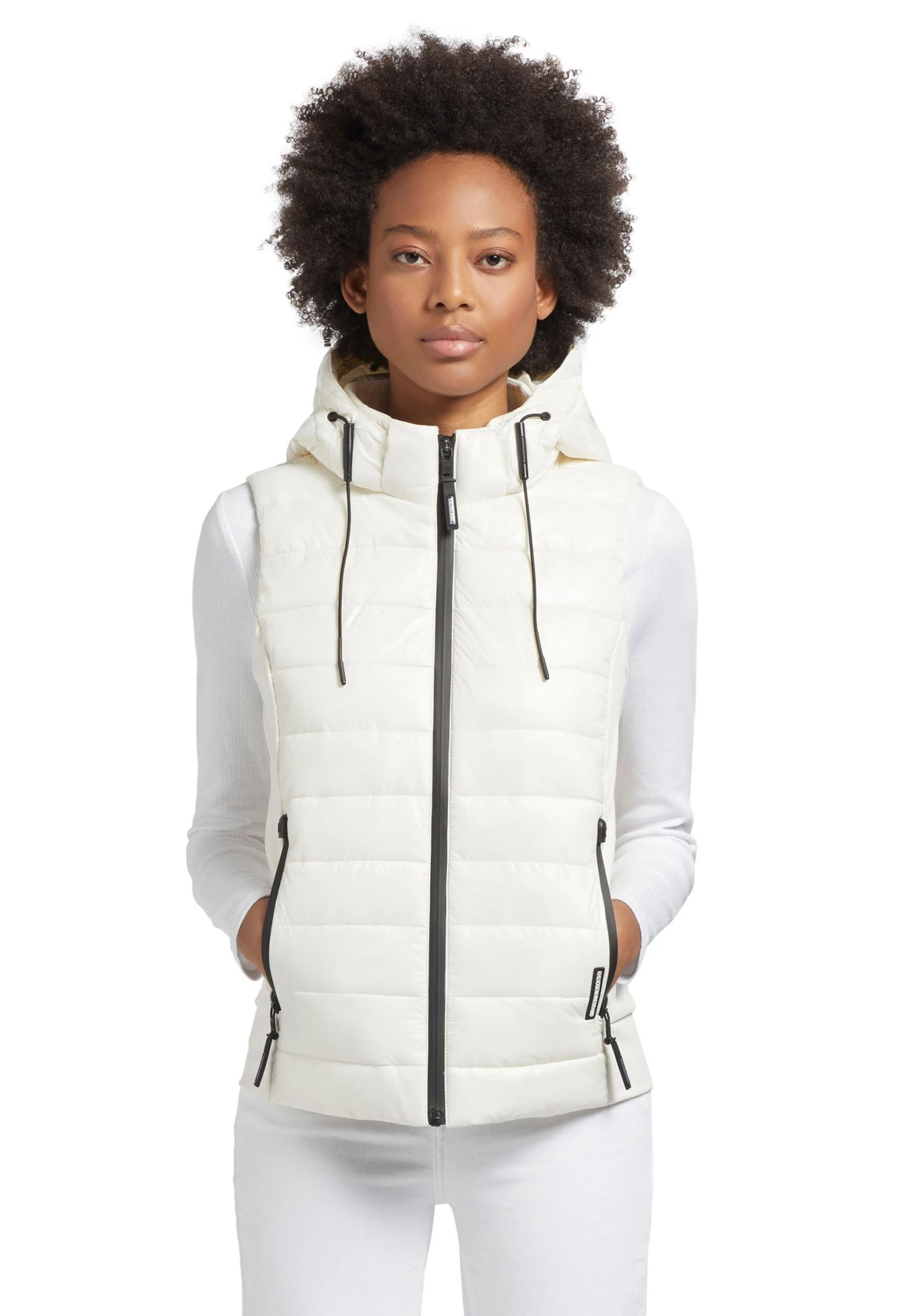 Khujo Fabia Shiny - Smanicato - Weiß 8 Khujo Fabia Shiny - Smanicato - Weiß - immagine 8