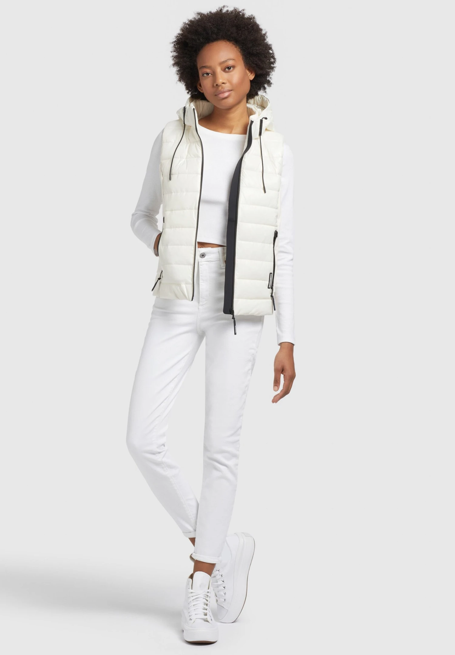 Khujo Fabia Shiny - Smanicato - Weiß 2 Khujo Fabia Shiny - Smanicato - Weiß - immagine 2