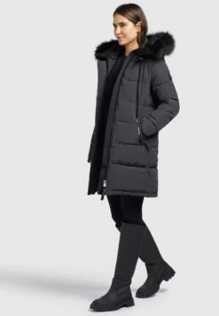 Khujo Yara - Cappotto Invernale - Dunkelgrau -Khujo Negozio di alimentari b8225de900fe48cc81092b4c286f4011