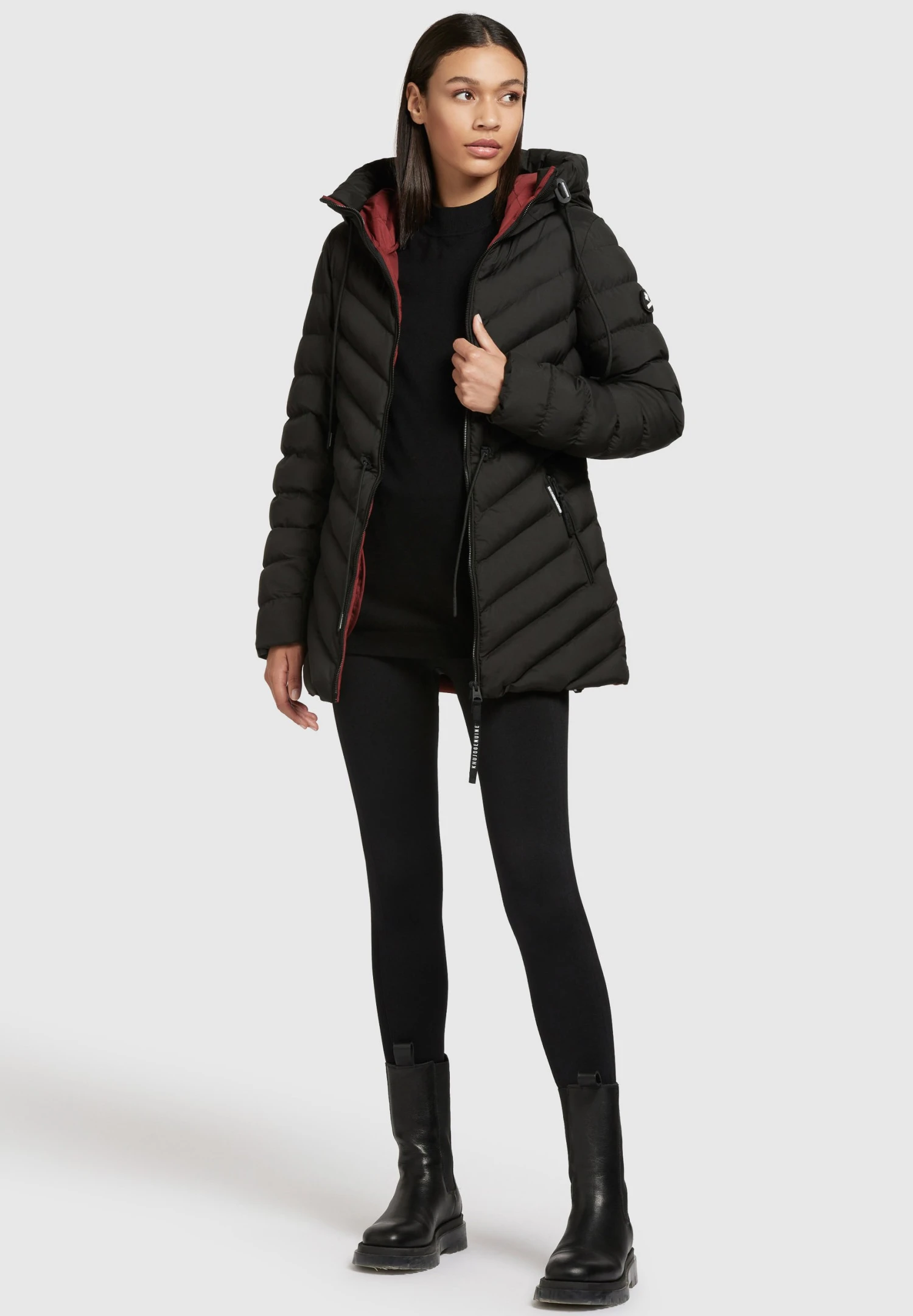 Khujo Giacca InvernaleSchwarz Donna Giacche E Blazer KH121U15O-Q12 2 Khujo Giacca InvernaleSchwarz Donna Giacche E Blazer KH121U15O-Q12 - immagine 2