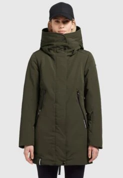 Khujo Viona4Cappotto InvernaleDunkelgrün Donna Cappotti KH121U1CS-M11