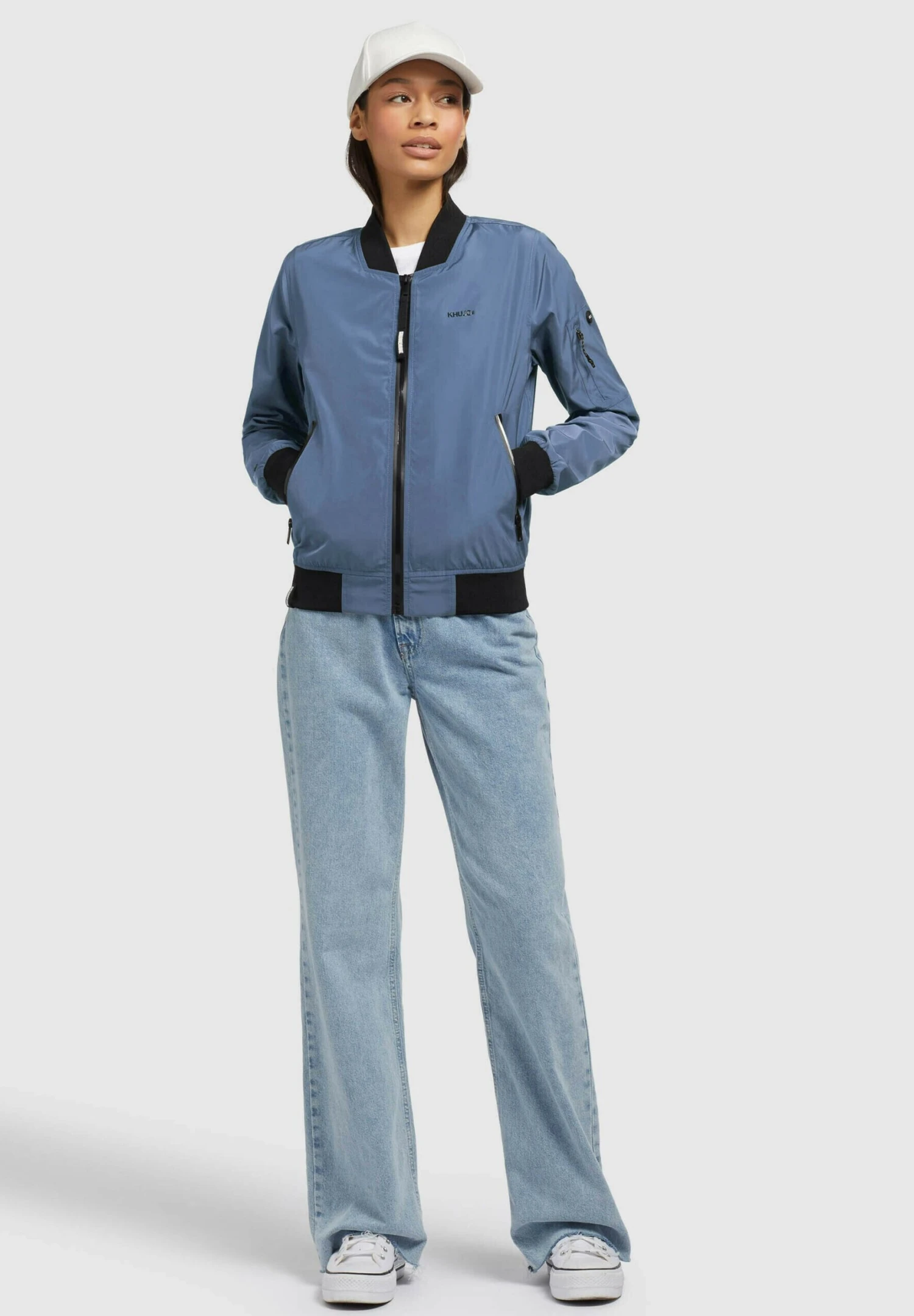 Khujo Stence2Giubbotto BomberBlau Donna Giacche E Blazer KH121G0E1-K11 2 Khujo Stence2Giubbotto BomberBlau Donna Giacche E Blazer KH121G0E1-K11 - immagine 2