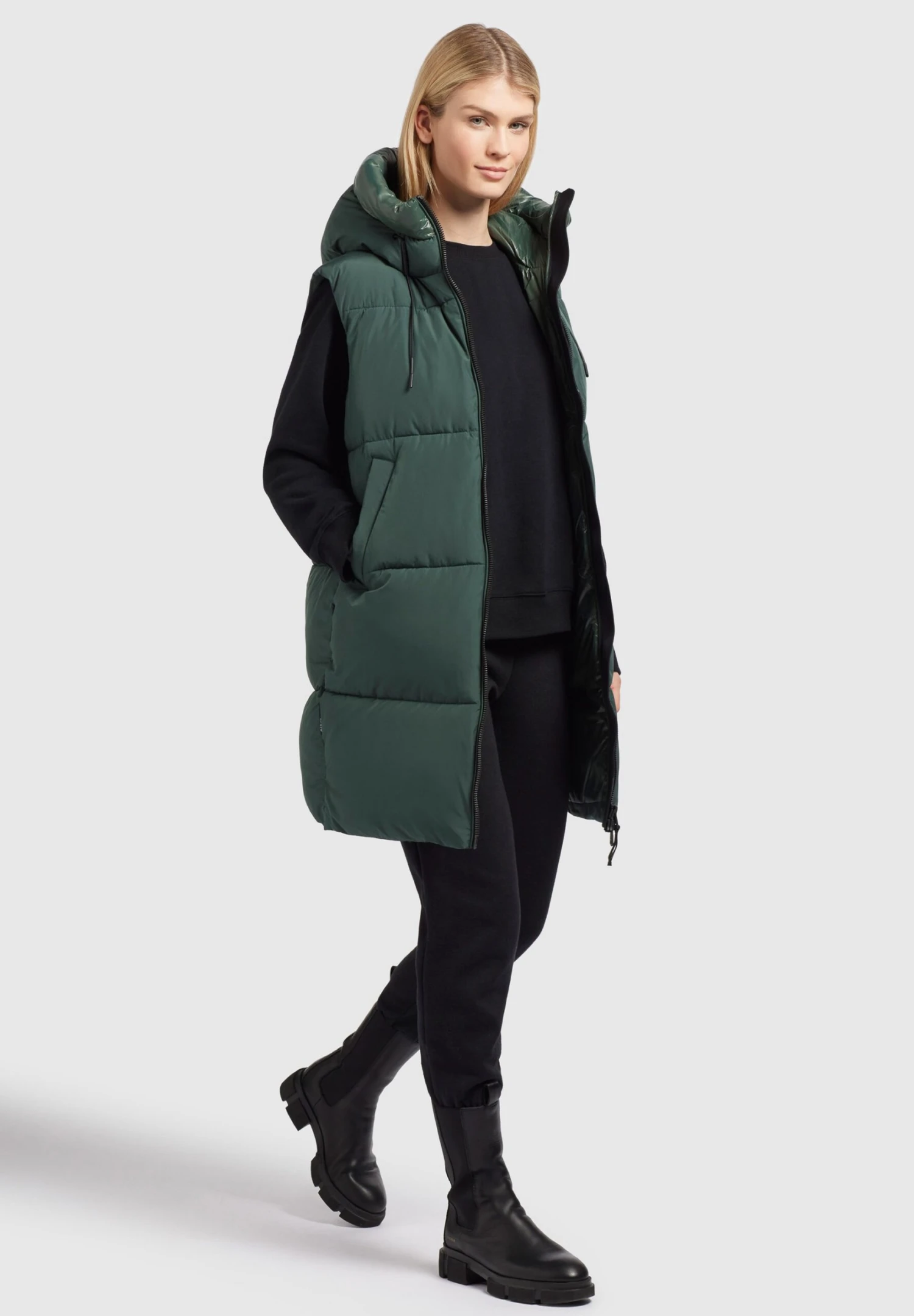 Khujo LynnSmanicatoBlaugrün Donna Giacche E Blazer KH121U1CD-M11 7 Khujo LynnSmanicatoBlaugrün Donna Giacche E Blazer KH121U1CD-M11 - immagine 7