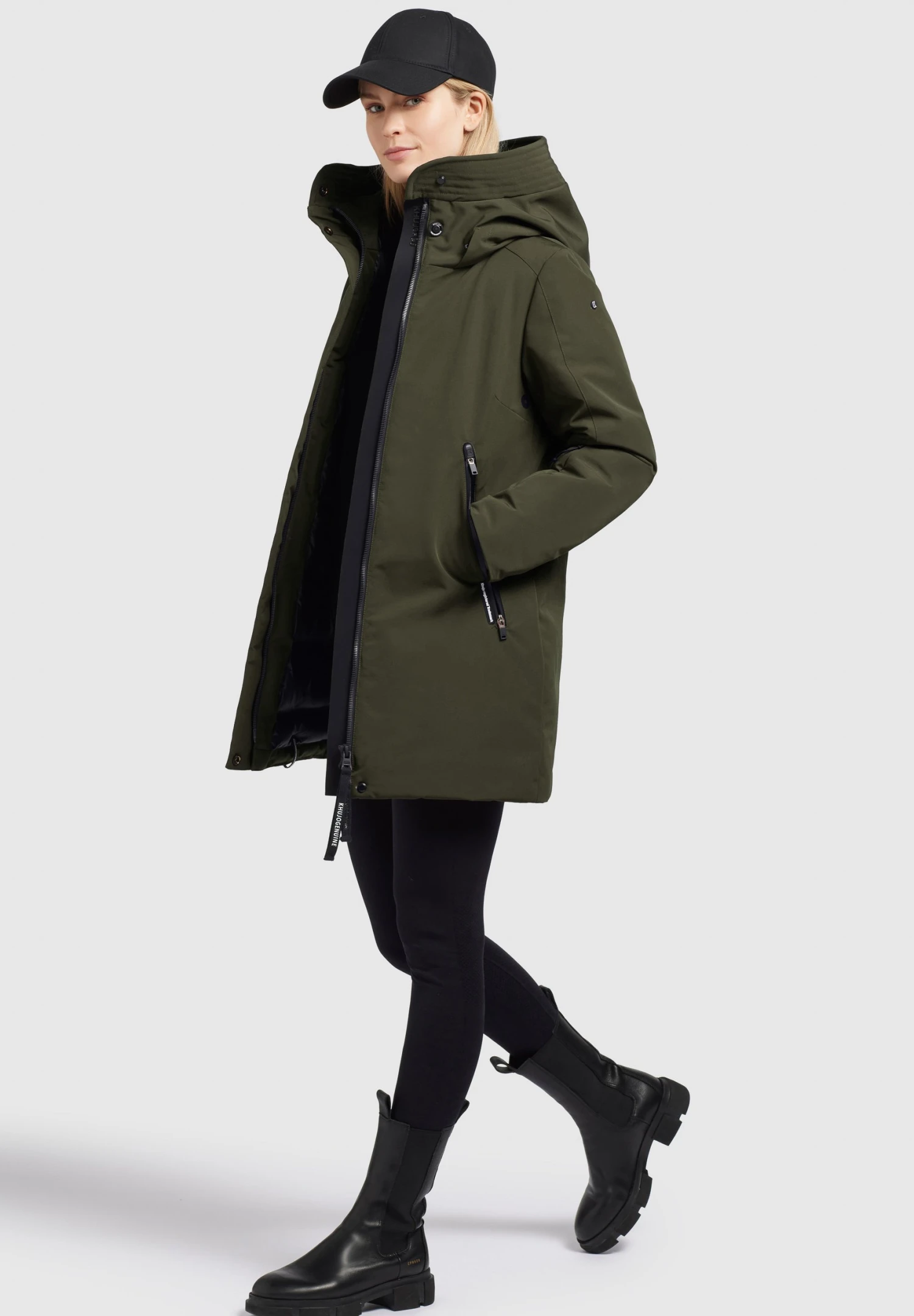 Khujo Viona4Cappotto InvernaleDunkelgrün Donna Cappotti KH121U1CS-M11 7 Khujo Viona4Cappotto InvernaleDunkelgrün Donna Cappotti KH121U1CS-M11 - immagine 7