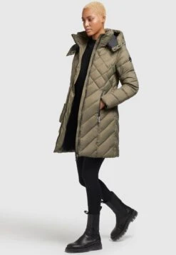 Khujo AnethCappotto InvernaleKhaki Donna Cappotti KH121U15B-N11 -Khujo Negozio di alimentari c2bb8b95e66c4585bda5956e60dc18e1