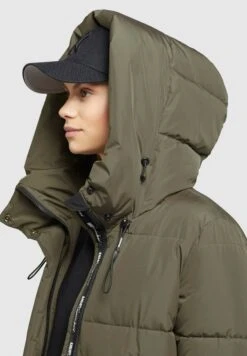 Khujo Soulani2Cappotto InvernaleKhaki Grün Donna Cappotti KH121U14C-N11 -Khujo Negozio di alimentari c684facb7c084758838f00abae947f44