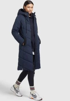 Khujo Aribay2 Peached - Cappotto Invernale - Dunkelblau -Khujo Negozio di alimentari ca04640aa0d94bfdbb30b08e0897a3f0