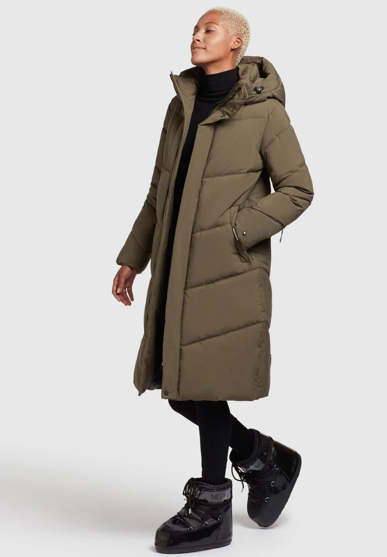 Khujo Torino2Cappotto InvernaleKhaki Grün Donna Cappotti KH121U14V-N11 2 Khujo Torino2Cappotto InvernaleKhaki Grün Donna Cappotti KH121U14V-N11 - immagine 2