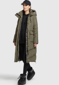 Khujo ElvitaCappotto InvernaleKhaki Grün Donna Cappotti KH121U14I-N11 -Khujo Negozio di alimentari cbb258a9ba5e49c8bfdd2b363b3d9762
