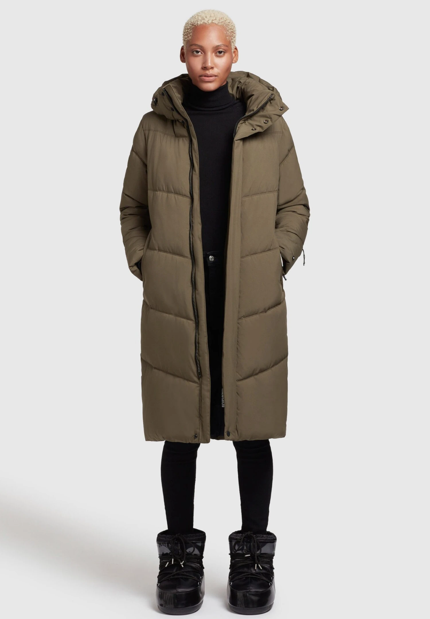 Khujo Torino2Cappotto InvernaleKhaki Grün Donna Cappotti KH121U14V-N11 6 Khujo Torino2Cappotto InvernaleKhaki Grün Donna Cappotti KH121U14V-N11 - immagine 6