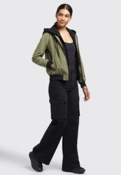 Khujo PerseeGiacca Da Mezza StagioneOlivgrün Donna Giacche E Blazer KH121U18Z-N11 12 Khujo PerseeGiacca Da Mezza StagioneOlivgrün Donna Giacche E Blazer KH121U18Z-N11 -Khujo Negozio di alimentari d44f1d893523499bb9f8dd264b334199