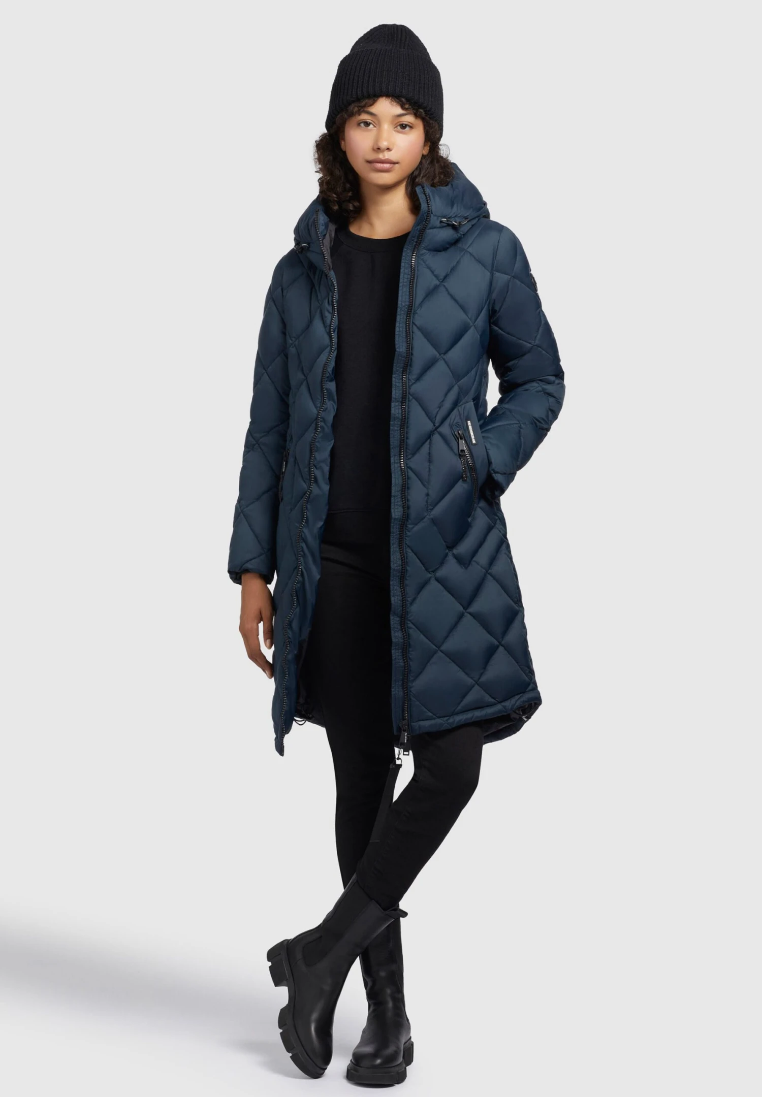 Khujo ZaritaCappotto InvernaleDunkelblau Donna Cappotti KH121U1B4-K11 2 Khujo ZaritaCappotto InvernaleDunkelblau Donna Cappotti KH121U1B4-K11 - immagine 2