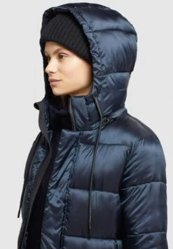 Khujo Word SatinCappotto InvernaleDunkelblau Donna Cappotti KH121U157-K11 -Khujo Negozio di alimentari d8053ac867fa459bb626db3df823cb49