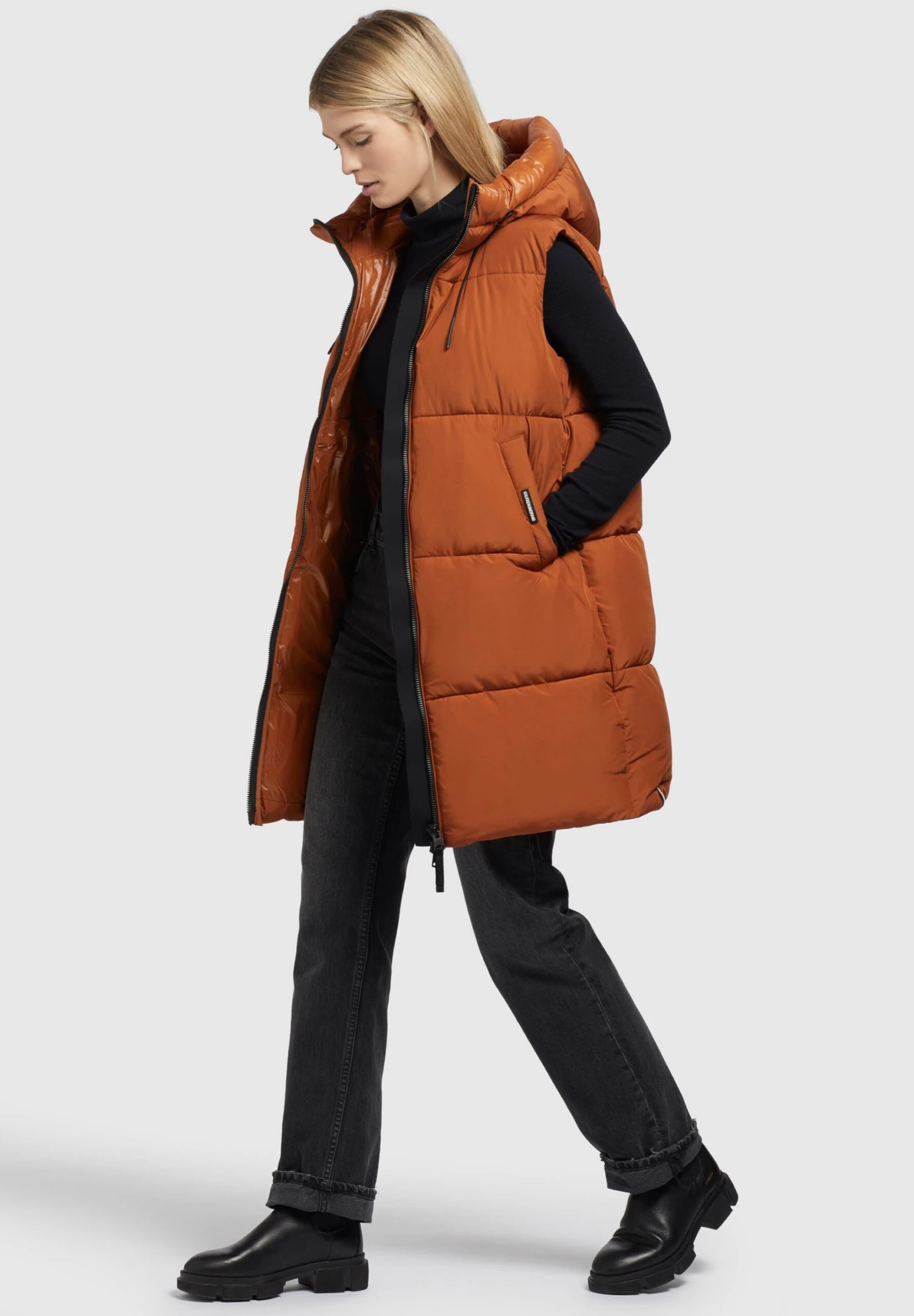 Khujo LynnSmanicatoOrangebraun Donna Giacche E Blazer KH121U1CD-H11 7 Khujo LynnSmanicatoOrangebraun Donna Giacche E Blazer KH121U1CD-H11 - immagine 7