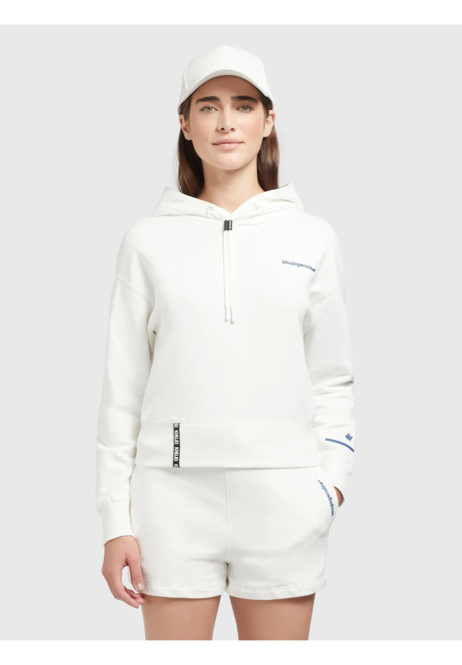 Khujo DaliaFelpa Con CappuccioNaturweiß Donna Felpe KH121J078-A11 1 Khujo DaliaFelpa Con CappuccioNaturweiß Donna Felpe KH121J078-A11