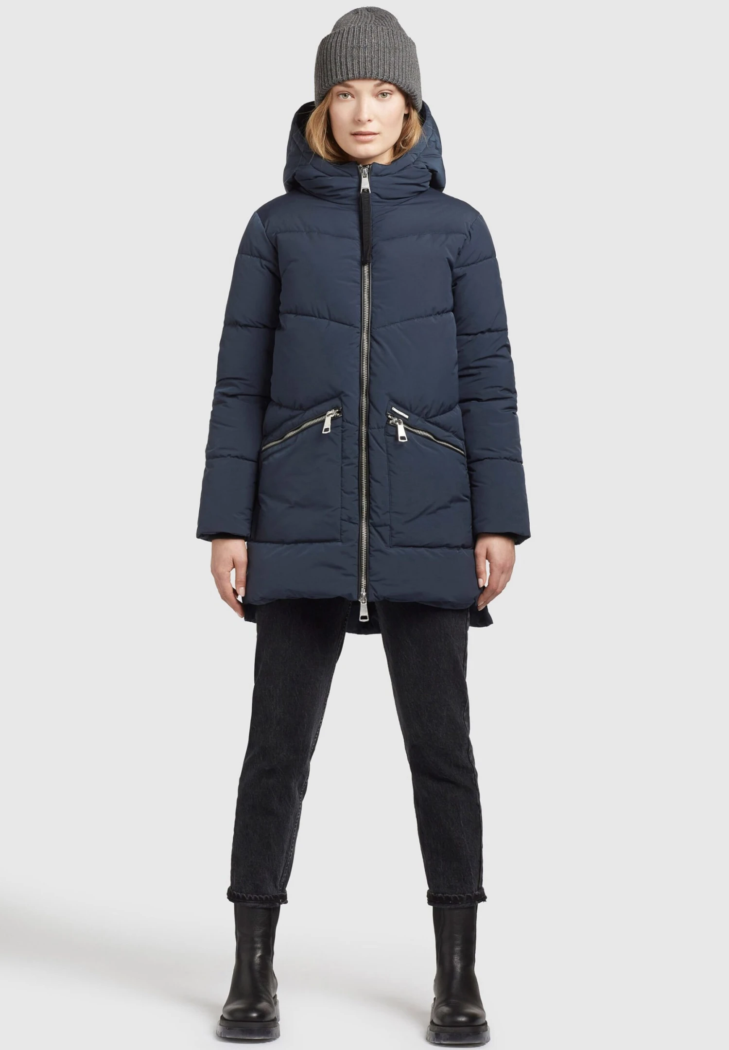 Khujo BineCappotto InvernaleBlaugrau Donna Cappotti KH121U11G-K11 2 Khujo BineCappotto InvernaleBlaugrau Donna Cappotti KH121U11G-K11 - immagine 2