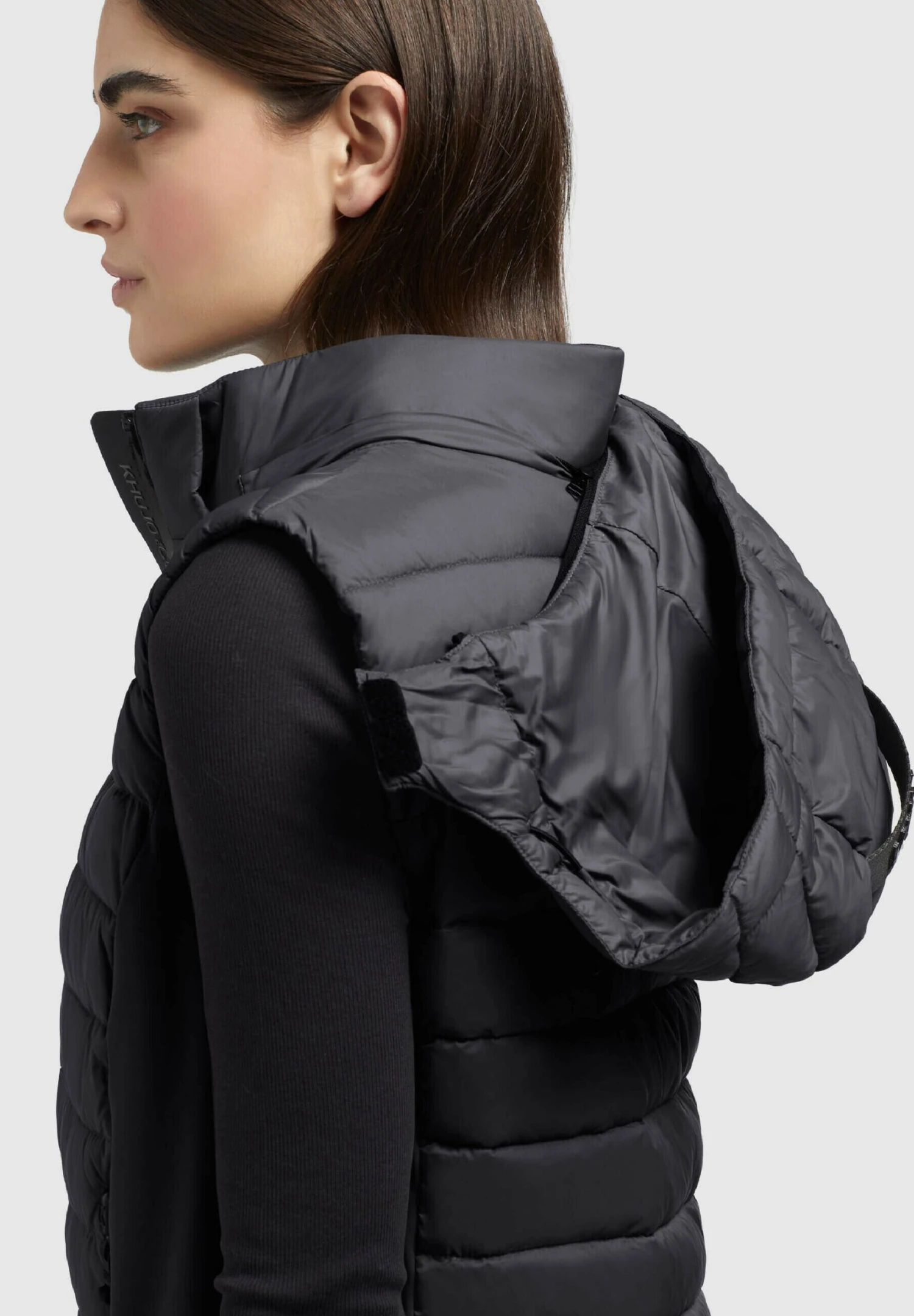 Khujo Weste Becca MattSmanicatoSchwarz Donna Giacche E Blazer KH121U18P-Q11 8 Khujo Weste Becca MattSmanicatoSchwarz Donna Giacche E Blazer KH121U18P-Q11 - immagine 8