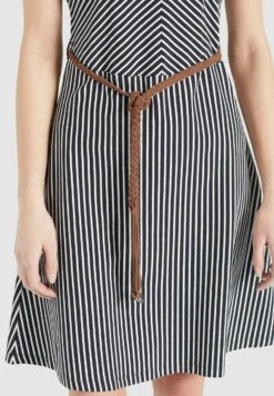 Khujo LeifaVestito EstivoDunkelblau-Weiß Gestreift Donna Vestiti KH121C0D1-K11 -Khujo Negozio di alimentari f13b10be080145fcb2edf6ef1d8218ff