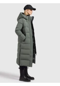 Khujo Saima MattCappotto InvernaleOlivgrau Donna Cappotti KH121U19Z-N11 -Khujo Negozio di alimentari f5ed1fdef2c6408484ddac134ef10a47